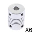 thumbnail image 1 of Acoplador de Eje Flexible Baoblaze para Motor de Impresora 3D Nema 17 6 piezas 5x6x8x25 mm, 1 of 8