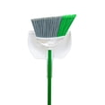 thumbnail image 5 of Libman Household Angle Broom and Dust Pan with Clean Fibers Comb, Green/White, 5 of 10
