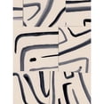 thumbnail image 3 of Barnes, Victoria 19x24 Black Modern Framed Museum Art Print Titled - Spliced Lines IV, 3 of 5