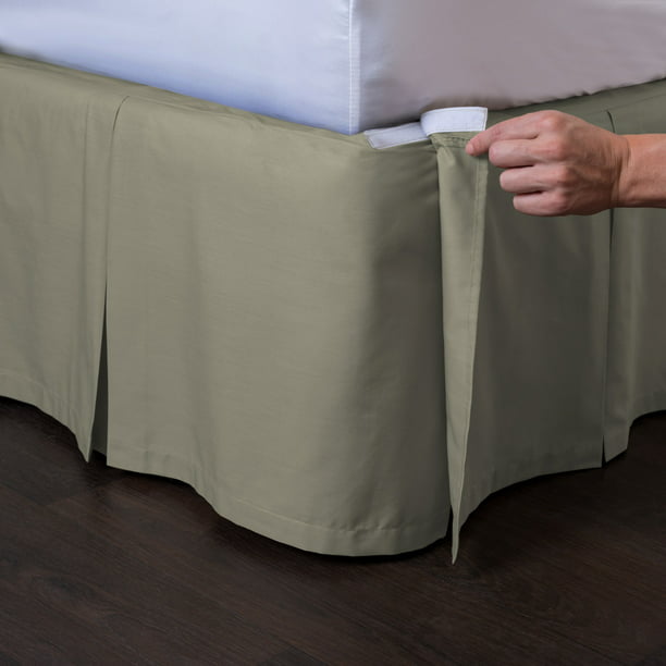 Ashton Detachable Bedskirt Twin Xl, Bedskirts For Twin Size Beds