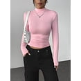 thumbnail image 3 of Zeagoo Mock Neck Tops for Women Dressy Casual Fall Long Sleeve Shirts Winter Undershirts Lightweight Slim Fit Clothes, 3 of 6