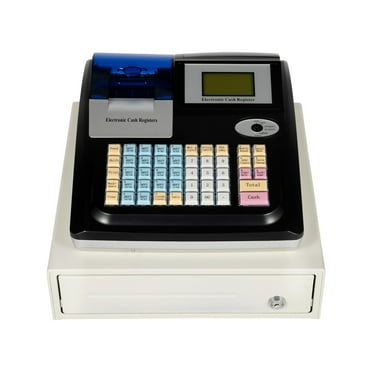 Square POS Terminal Cash Register Complete W/ Printer, And Cash Drawer, 48 Keys