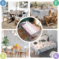 thumbnail image 4 of Red Pink Love Heart Table Cloth,Wrinkle Free Table Cover with Polyester,Waterproof Reusable Tableclothes for Easter Birthday Picnic Wedding (Rectangle,60x84inch), 4 of 5