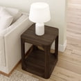 thumbnail image 5 of Plank+Beam 20" Solid Wood Square Side Table with Shelf, End Table for Living Room with Storage, 5 of 7