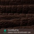 thumbnail image 4 of czcpp-Fleece King Size Blanket for Bed, Soft Fuzzy Fluffy Bed Blanket with Jacquard Pattern for All Seasons, Lightweight and Cozy, 90x104 Inch,Coffee, 4 of 4