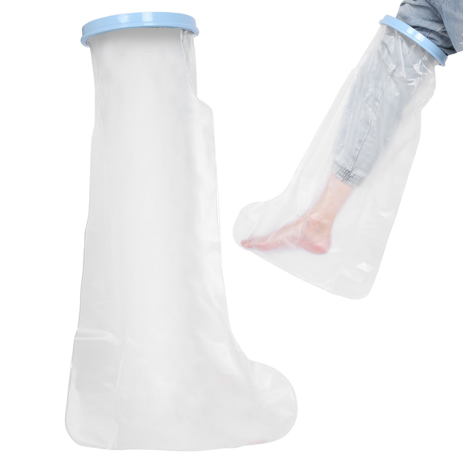 Tebru 65cm Adult Foot Leg Wounds Cast Covers Waterproof Elastic Shower Cast Protector