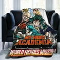 thumbnail image 2 of My Hero Academia Blanket, Anime Throw Blanket For Couch Sofa Bed, Soft Cozy Lightweight Warm Flannel Blanket, Home Decor, Anime Gifts For Boys Girls Kids Teens, 80"X60", 2 of 9