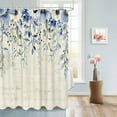 thumbnail image 3 of Fabric Shower Curtain for Bathroom,Elegant Spring Florals Falling Custom Shower Curtain Set with Hooks,Luxury Bathroom Curtains,Postcard Background Waterproof Polyester Bathroom Accessories,48x72inch, 3 of 6
