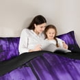 thumbnail image 5 of Feelyou Woodland Botanical Bedding Comforter Set for Adult, Purple Tree Plant Twin Comforter Sets, Rustic Farmhouse Reversible Bedding Set, Luxury Bedroom Decor, 2pcs, 5 of 8