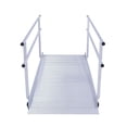 thumbnail image 4 of Aluminum Wheelchair & Scooter Ramp with Handrails – 7' Semi-Permanent Mobility Access Ramp, 850 lb Capacity, Slip-Resistant Surface, USA-Made, Weather-Proof, High-Traction Design with Side Curbs, 4 of 6