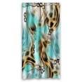 thumbnail image 1 of Cortina de Ducha ABPHQTO poliéster impermeable Leopardo 90x180 cm, 1 of 1