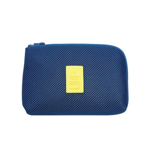 Bolsas de almacenamiento blandas Eigraketly para Cable de datos de teléfono móvil Unisex Azul oscuro L
