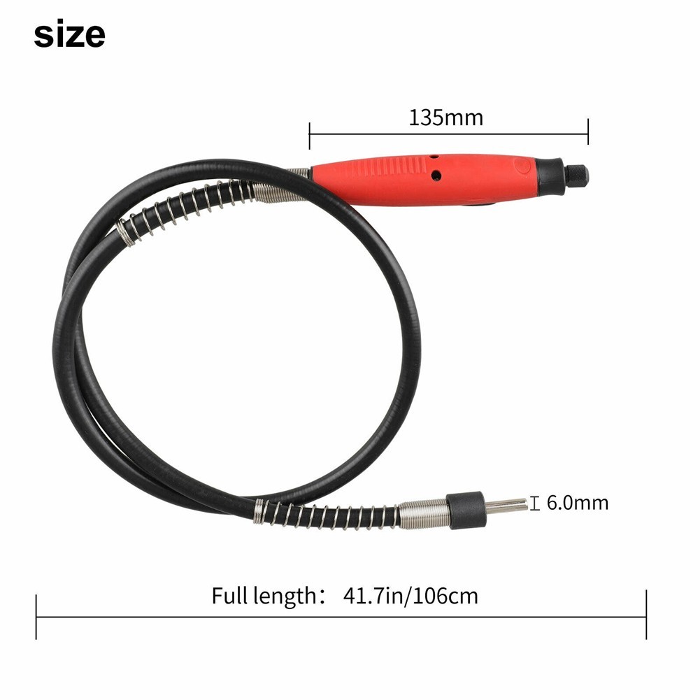 6mm Rotary Angle Grinder Tool, Flexible Dremel Flexible