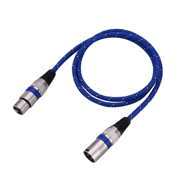 XLR macho a hembra enchufe equilibrio micrófono de 3 pines Cable de Audio MIC 1 metro