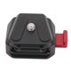 thumbnail image 1 of Quick Release Plate Tripod Camera Mount Adapter with 1/4in Screw for Cameras Stablizers Switch Between Tripod Monopod Slider, 1 of 3