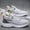 Silvery Grey, variant on Men's Big Size All-Season Fashion Casual with Waffle Sole Sneakers Breathable Woven Lightweight Running Shoes
