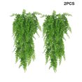 thumbnail image 2 of Yuarrent 2 piezas de plantas artificiales de ratán colgantes de vid plantas de vid falsa hojas de plástico verde ramas jardín de pared Decoración, 2 of 6