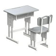 thumbnail image 1 of Juego de escritorio y silla para casa de muñecas, decoración de casa de muñecas, muebles de casa de muñecas 1/12 para Diorama , Gris, 1 of 8