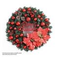 thumbnail image 2 of BOBOMOTI Christmas Wreath Decorations, Artificial Xmas Wreath with Berries, for Indoor Outdoor Home Party Hanging Decorations Clearance, 2 of 4
