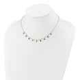 thumbnail image 4 of Primal Gold 14 Karat Yellow Gold Blue Topaz with 2-inch Extension Necklace, 4 of 5