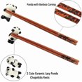thumbnail image 2 of Cute Panda Chopsticks, MHKBD Chopsticks with Case Reusable Wooden Chopsticks with Cute Panda Holders Gift for Valentine's Day, Perfect for Panda Perso, 2 of 4