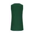 thumbnail image 3 of up to 60% off Gifts Usmixi Womens Tank Tops Casual Solid Loose Breathable Workout Pocket Tshirts Vest Summer Trendy Plain V-Neck Sleeveless Shirts Blouse Green XL, 3 of 6