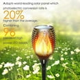 thumbnail image 3 of Solar Torch Light Garden Torch Light Waterproof Solar Torch Outdoor Solar Torch Lights with USB Charging Solar Torch Decoration for Garden,Pathways(pa, 3 of 4