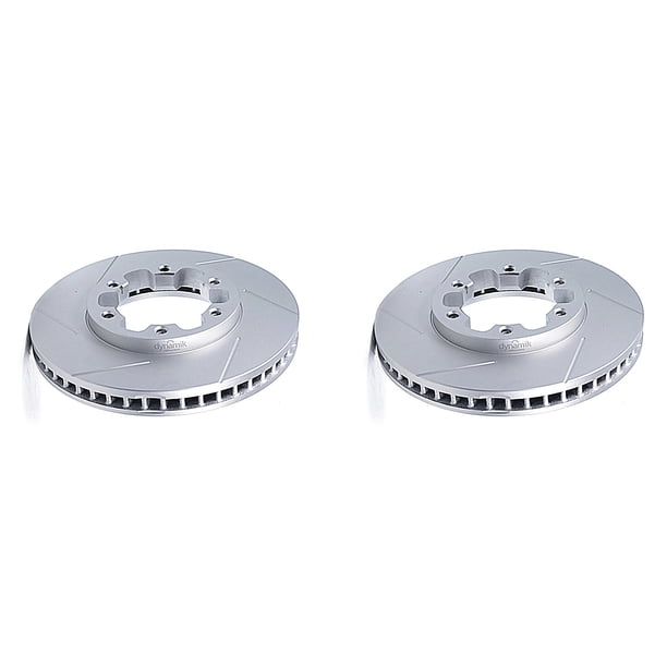 Set 2 Discos Ranurados Urvan 2002 A 2012 Nissan L4 2.4L Del Diesel DYNAMIK 3012996031746763