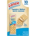 thumbnail image 3 of Lance Sandwich Crackers, Captain's Wafers White Cheddar, 10 Individual Packs, 6 Sandwiches Each, 3 of 8
