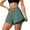 Green, variant on Women's 2 In 1 Sports Shorts for Gym Yoga Running and Outdoor Activities - Versatile Summer Activewear