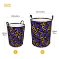 thumbnail image 4 of Uemuo Golden Snake And Purple Rose Pattern Circular Laundry Hamper Basket with handles,Collapsible laundry basket,Large capacity laundry hamper,Laundry Organizer-Small, 4 of 8