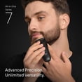 thumbnail image 4 of Braun All-in-One Series 7 Trimmer Kit, 40 Lengths, Lifetime Sharp Metal Blade, AIO 7530, Matte Black, 4 of 17