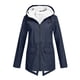 thumbnail image 1 of Chaquetas y abrigos casuales sin capucha de manga larga para mujer, chaqueta impermeable lisa, chaquetas para exteriores, impermeable con capucha, abrigo cortavientos para mujer, 1 of 6