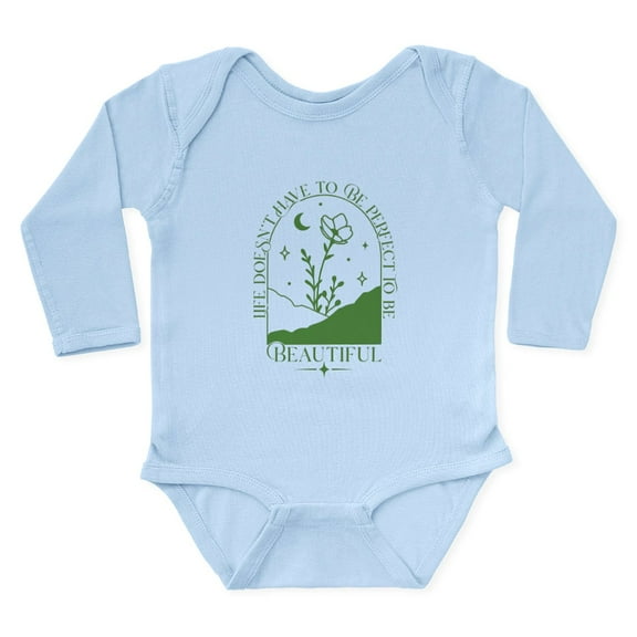 CafePress - PERFECT TO BE Body Suit - Long Sleeve Cotton Baby Bodysuit