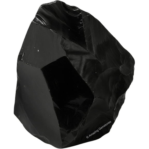 Black Obsidian Raw Crystals and Healing Stones (1 Piece)
