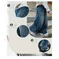 thumbnail image 5 of YMNXA Children Kids Boys Cargo Denim Pants Elastic Waist Wide Leg Straight Fit Comfortable Fashion Jeans Trousers For Daily Wear,Blue,12-14 Years, 5 of 8