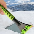 thumbnail image 3 of Function Snow Shovel Plastic Snow Shovel De Ice Shovel Snow Scraper Defrost Tool Snow Remover Ice Defrost Tool Winter Snow Removal Triangular Shovel, 3 of 7