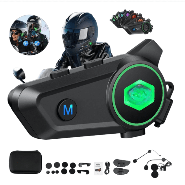 Intercomunicador Bluetooth Para Casco Moto Modelo Negro