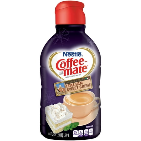 coffee mate italian creamer sweet liquid creme oz fl bottle