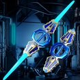 thumbnail image 4 of Rechargeable LED Saber – Extendable Sound Activated Toy, Color Changing Glow Stick, Fantasy Cosplay Swordd | Boys and Girls(Gradient Blue), 4 of 7