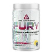 Core Nutritionals Fury Platinum Next Gen Pre Workout 20 Fully Dosed Servings (Black Lightning)