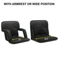 thumbnail image 3 of KHOMO GEAR Stadium Bleacher and Bench Seat Chair with Reclining Cushion, Armrest and Carry Straps, 3 of 6