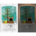 thumbnail image 2 of Caroline's Treasures BB4138CNL Merry Christmas Tree French Bulldog Brown Ceramic Night Light, 6x4x3", multicolor, 2 of 2