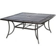 thumbnail image 3 of Hanover Manor 9-Piece Aluminum Outdoor Dining Set with Large Square Table, Seats 8, 3 of 8