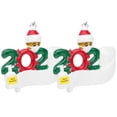 thumbnail image 2 of Adornos navideños, 2 piezas Decoración navideña Bendición Decoración navideña Decoración del árbol de Navidad de Papá Noel Diseño aerodinámico, 2 of 8