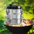 thumbnail image 2 of simhoa Pressure Cooker Rice Cooker Fast Heating 2L Portable Stewed Meat Pot Cooking Pot, 2 of 8
