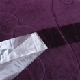 thumbnail image 4 of JML 3.3 lb Lightweight Embossed Plush Fleece Bed Blanket, Purple, Full/Queen, 4 of 5