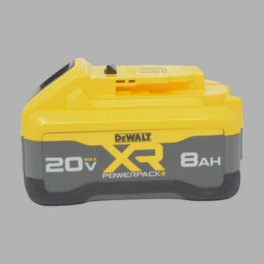 DeWalt DCB2108 20V MAX XR POWERPACK 8 Ah Battery – Extended Runtime, High-Performance Lithium-Ion Battery, Compatible with All DeWalt 20V MAX Tools
