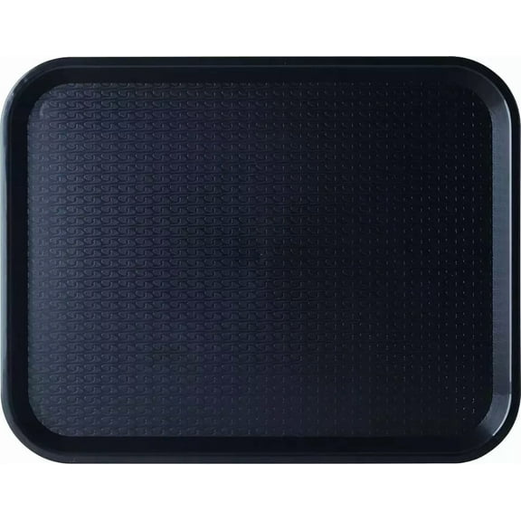 Black Plastic Tray 14"X10" For Cafeteria/Fast Food, Nsf Certified, Bpa Free