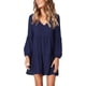 thumbnail image 1 of Vestido túnica de verano para mujer, cuello en V, informal, suelto, fluido, vestidos de cambio de columpio Ormromra WMZL-2054-31, 1 of 7